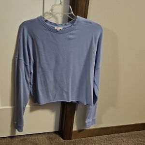 KNIX Women's Blue Long Sleeve Crop Top